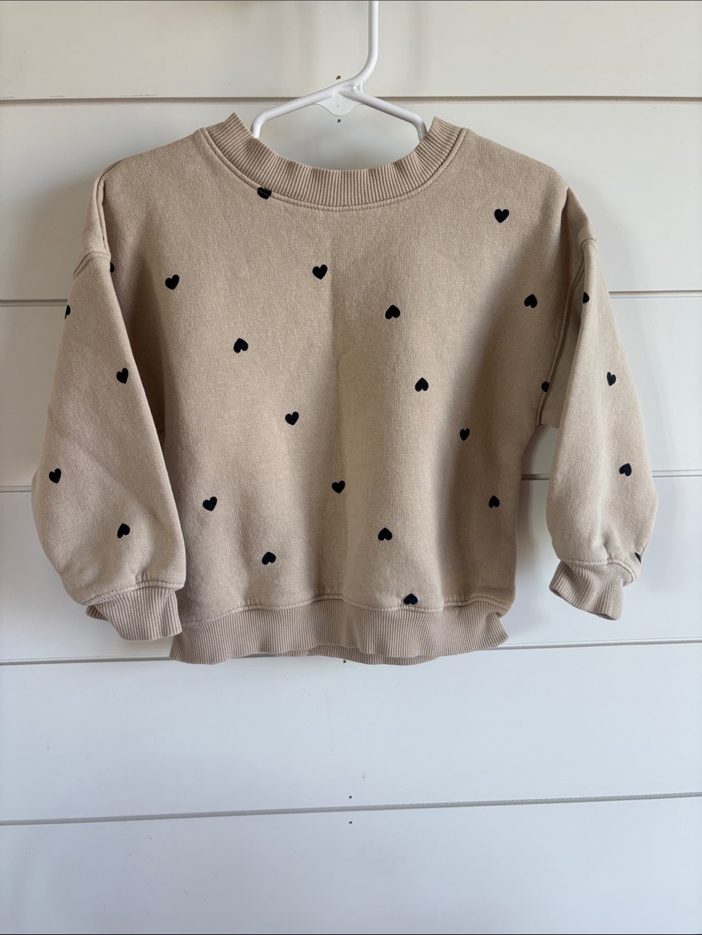 H&M heart print sweater
